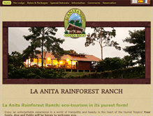 Tablet Screenshot of laanitarainforestranch.com